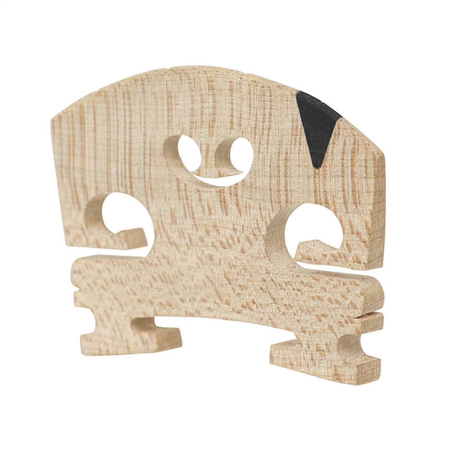 Professional 4/4 Size Violin Bridge Polished Maple Wood Acoustic Violin Accessory High-Quality Instrument Part