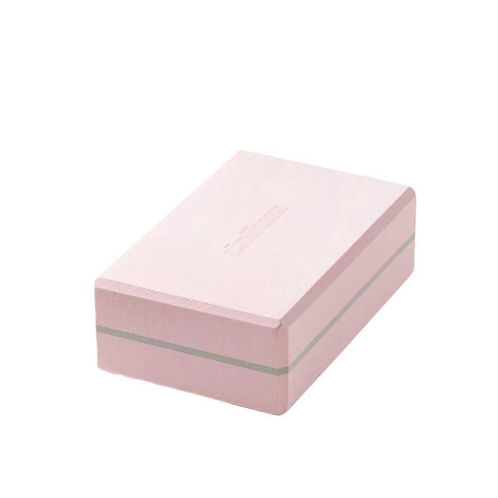 Yoga Brick for Exercise and Fitness - Pink Foam Yoga Block for Stretching, Support for Children and Adults, Beginners to Intermediate