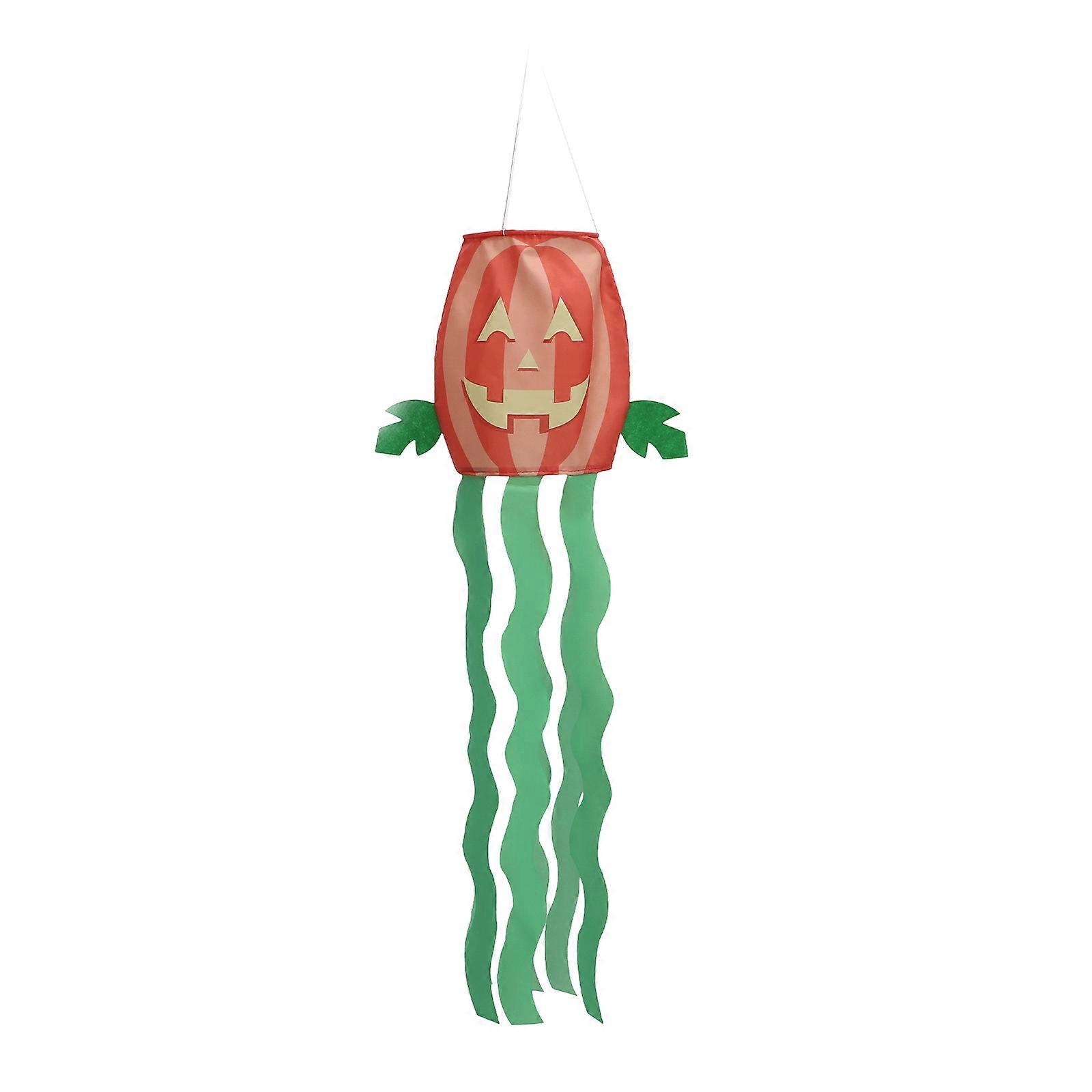 Orange Halloween Wind Direction Flag Made of Polyester for Decor Lightweight and Durable 1PC