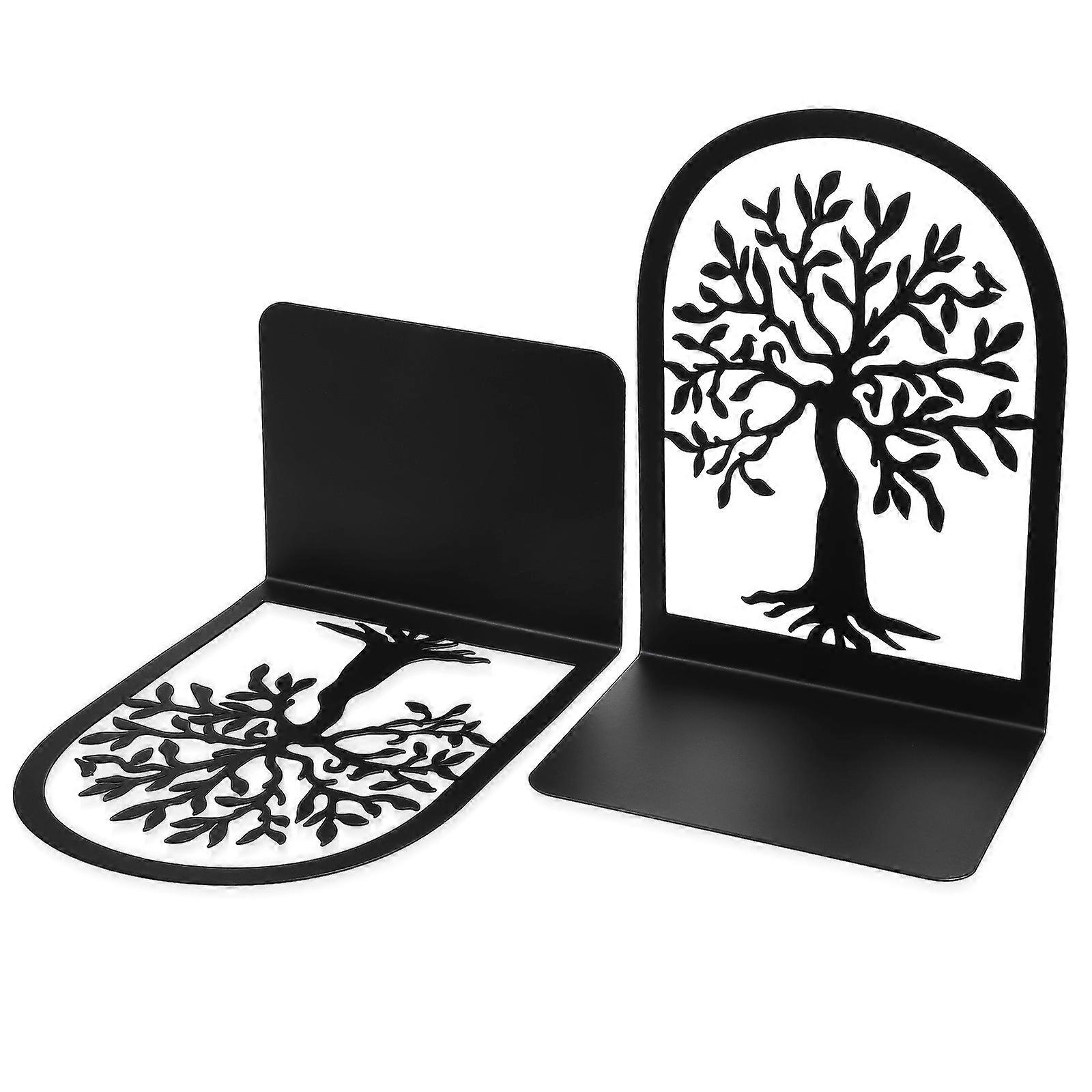 Decorative Metal Space-Saving Bookshelf Organizer For Home Use 2Pcs