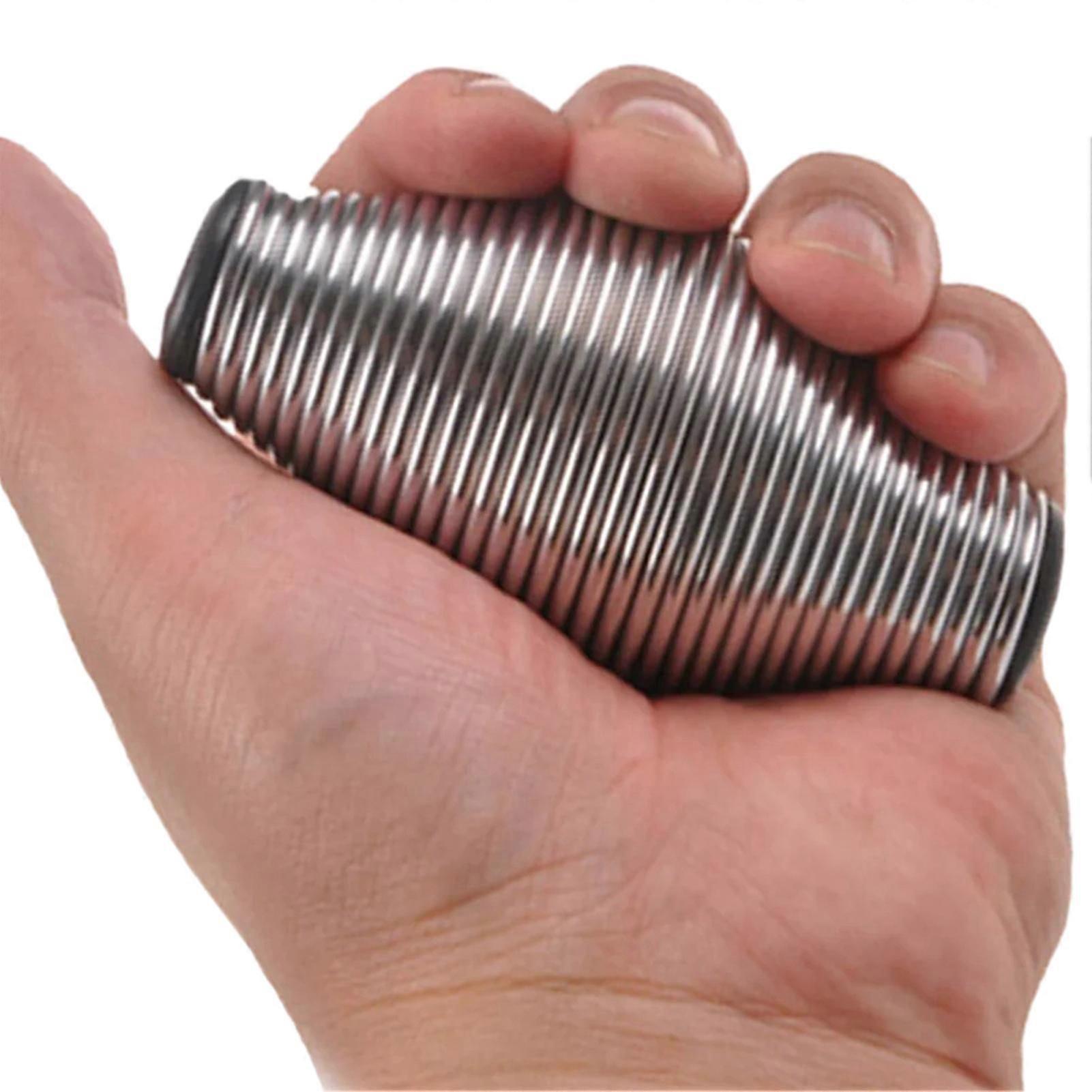 Spring Hand Grip Strengthener Portable Ergonomic Spring Steel Finger Ball Exerciser for Muscle Building and Injury Recovery
