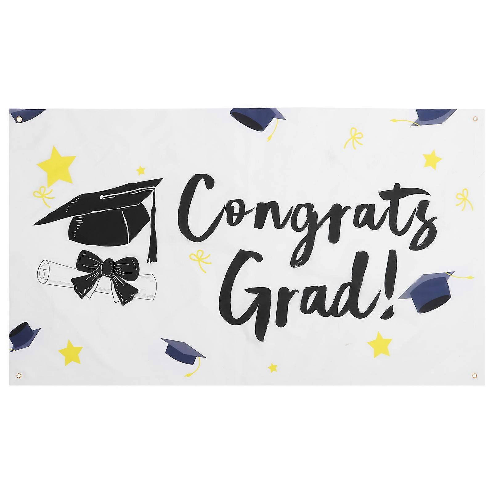 Graduation Decor Banner Party Decoration Assorted Color 150x90cm Wall Tapestry 1Pcs