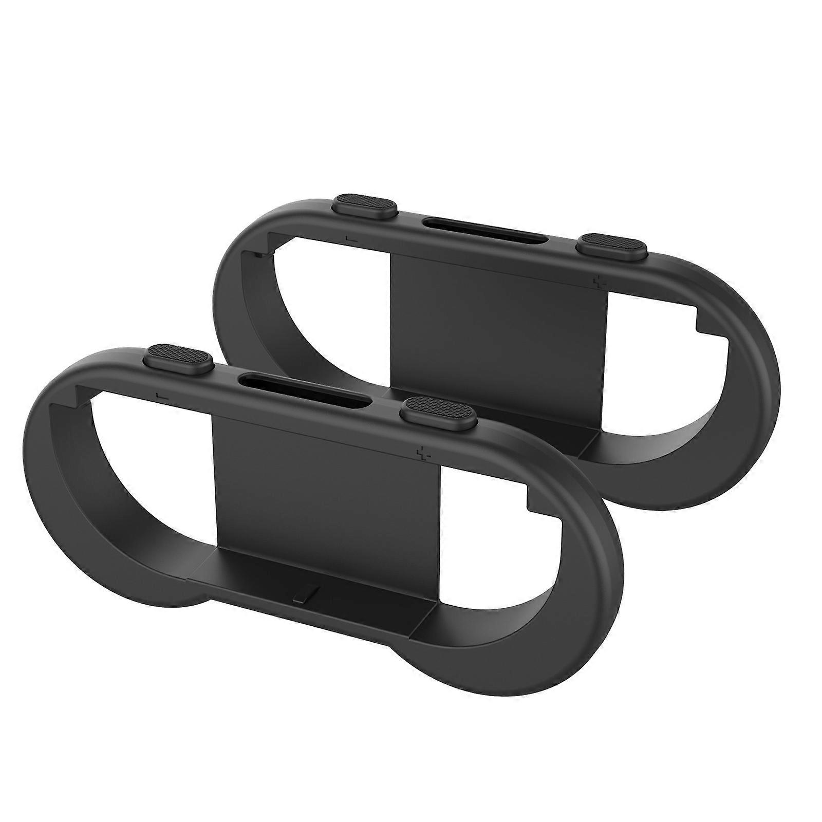 Lightweight Ergonomic Kids Friendly Controller Handle Grip Comfortable Handling Angle Adjustment Secure Mounting for NS2  Black