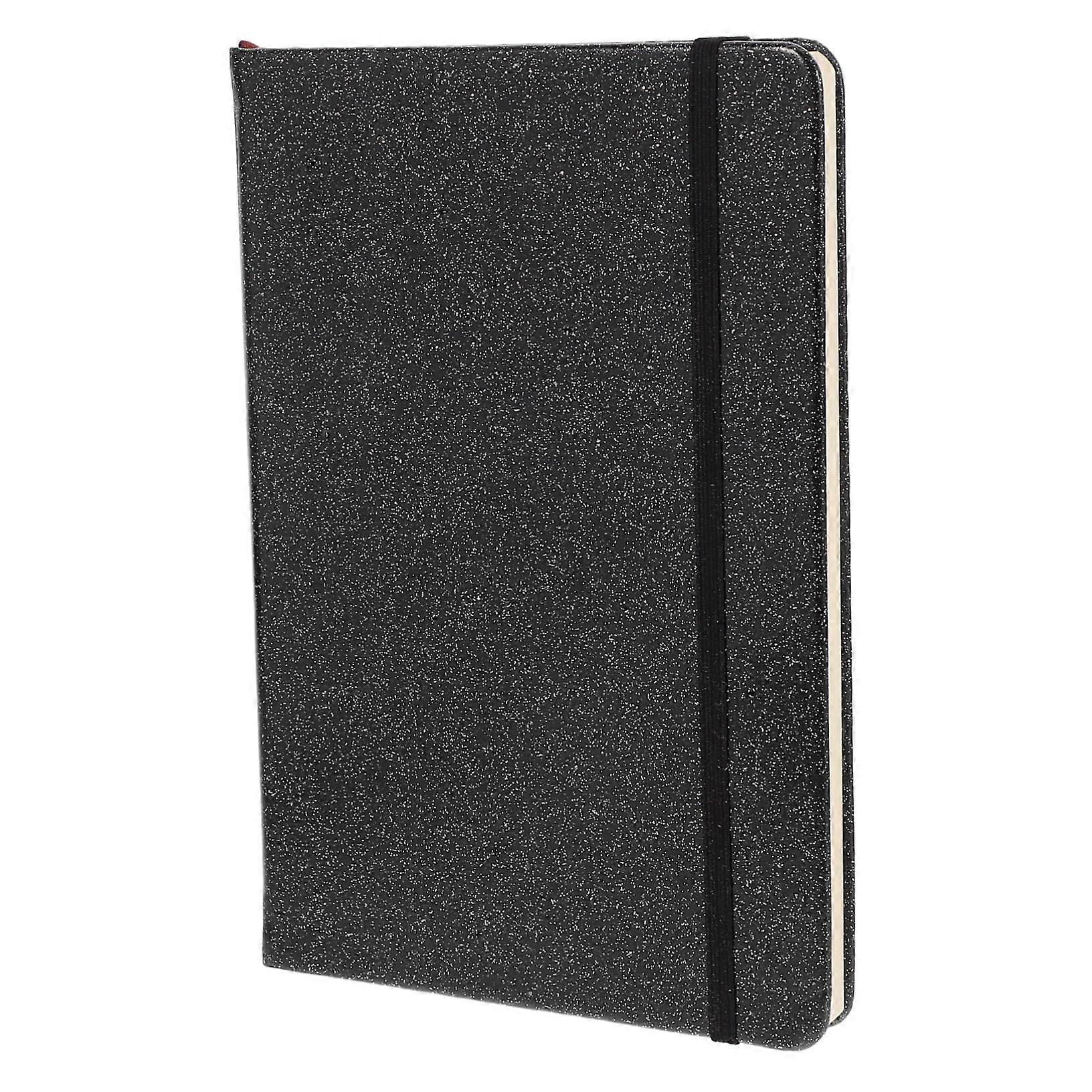 Glitter Notebook with Hard Surface Notebooks Hard Paper Office Table Frog Glitter Wavy Table Skirt Business Notebooks Black