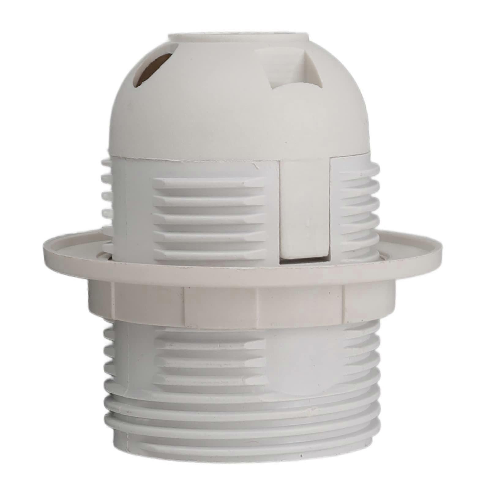 E27 Light Socket Heat Resistant E27 Lamp Holder 10 (White)