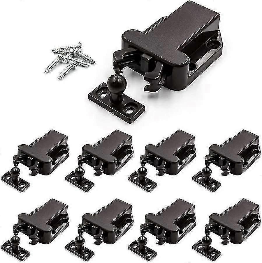 8 Pack Push Latchtouch Latch Safe Push Latchrebound Self-locking Deviceopen Catch Lock Drawer Cabinet Catch Touch Latch Placard Chambre