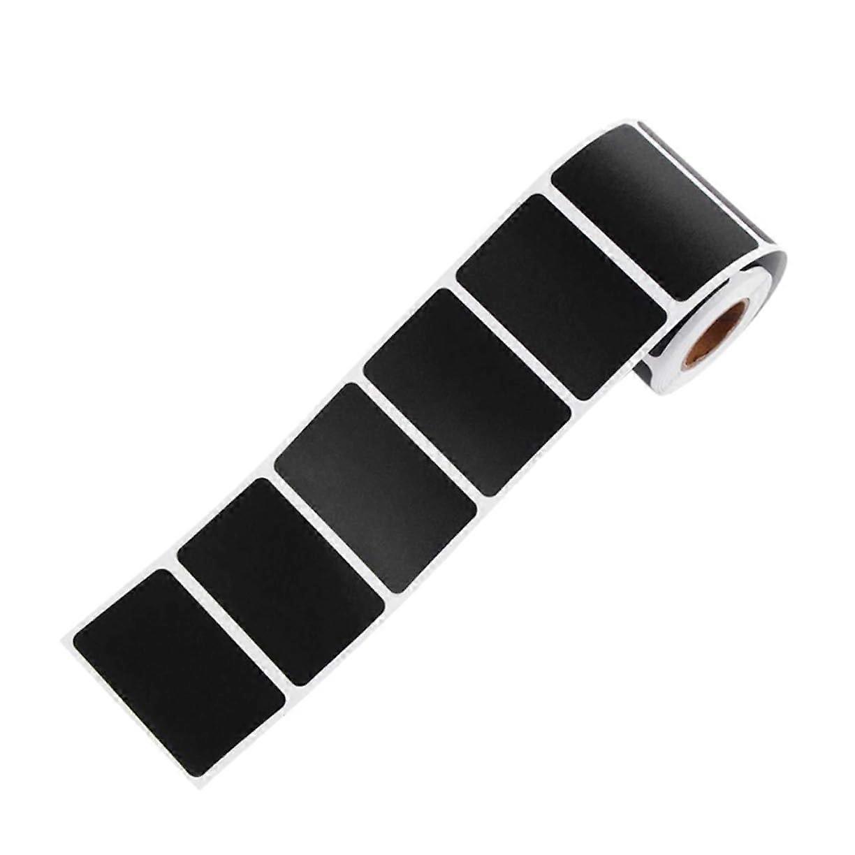 Rectangular Blackboard Labels for Glasses Food Containers Removable Stickers