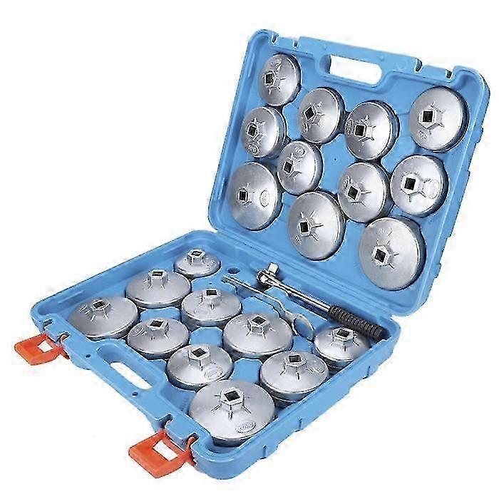 23pcs Oil Filter Wrench Key Set & Socket Adapter Tool Kit by Atyhao - Essential Tools for Oil Filter Removal & Maintenance