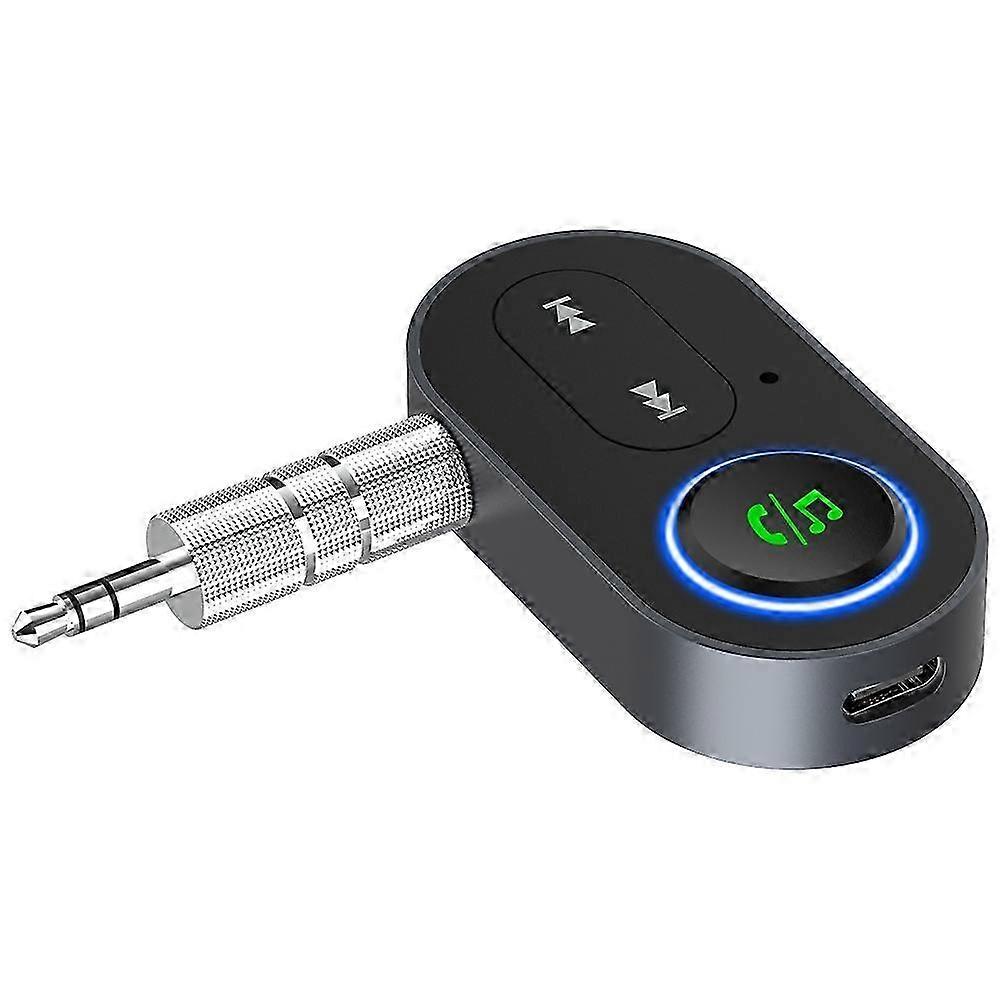 BR10 Bluetooth 5.0 Car Adapter - Wireless AUX Audio Receiver & Hands-Free Calling for Music & Calls