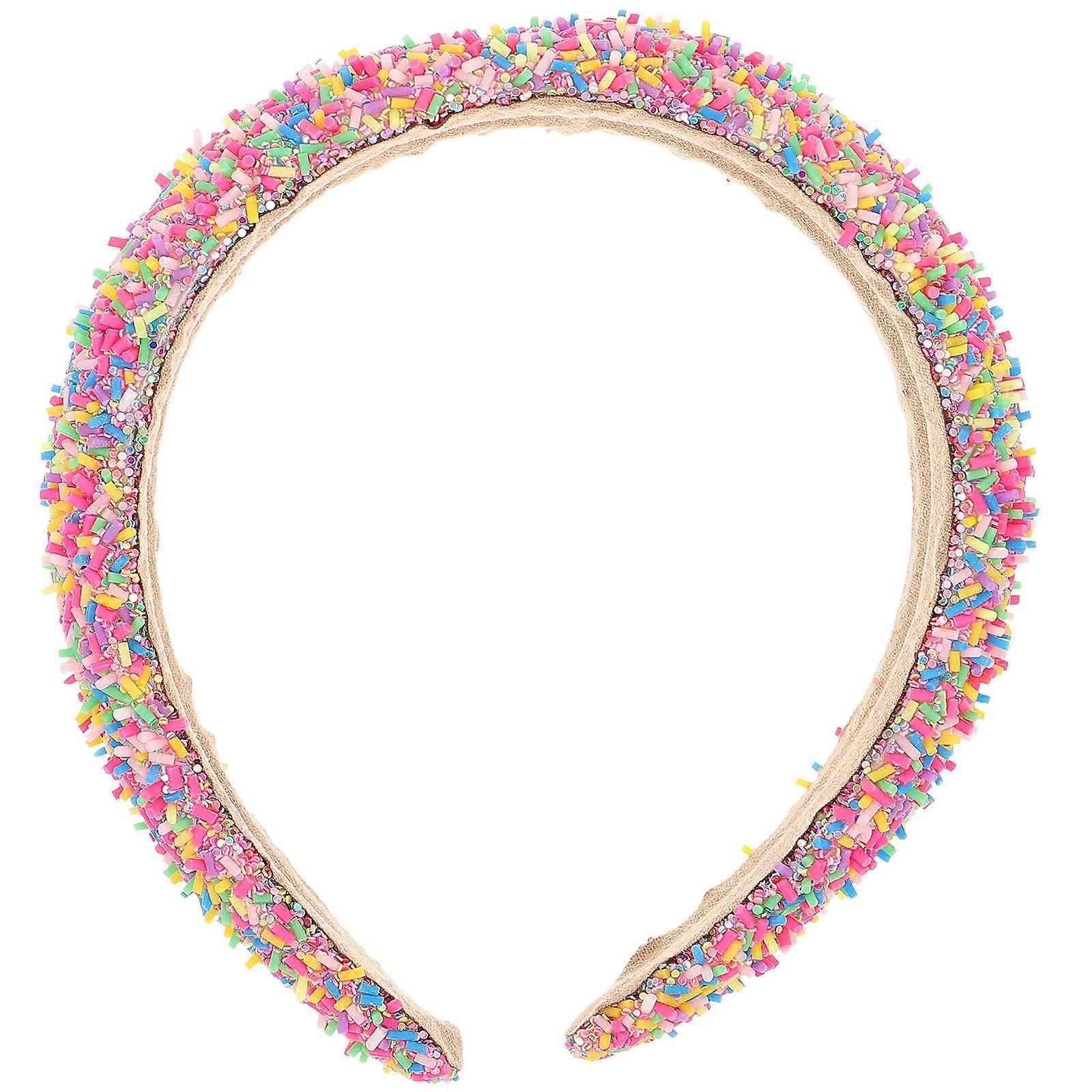 Wide Candyland Headband for Women – Stylish Hair Accessory for Parties, Festivals & Everyday Wear – Comfortable & Versatile Dressy Hairband