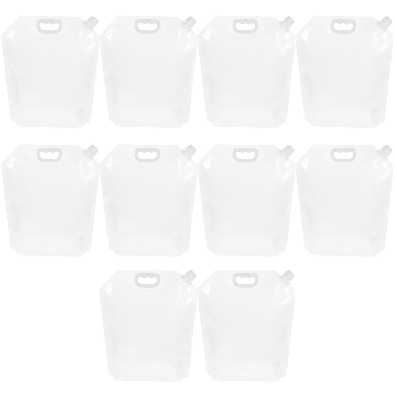 Transparent Food Storage Pouches with StandUp Design for Reliable Sealing and Long Term Use PET 10Pcs