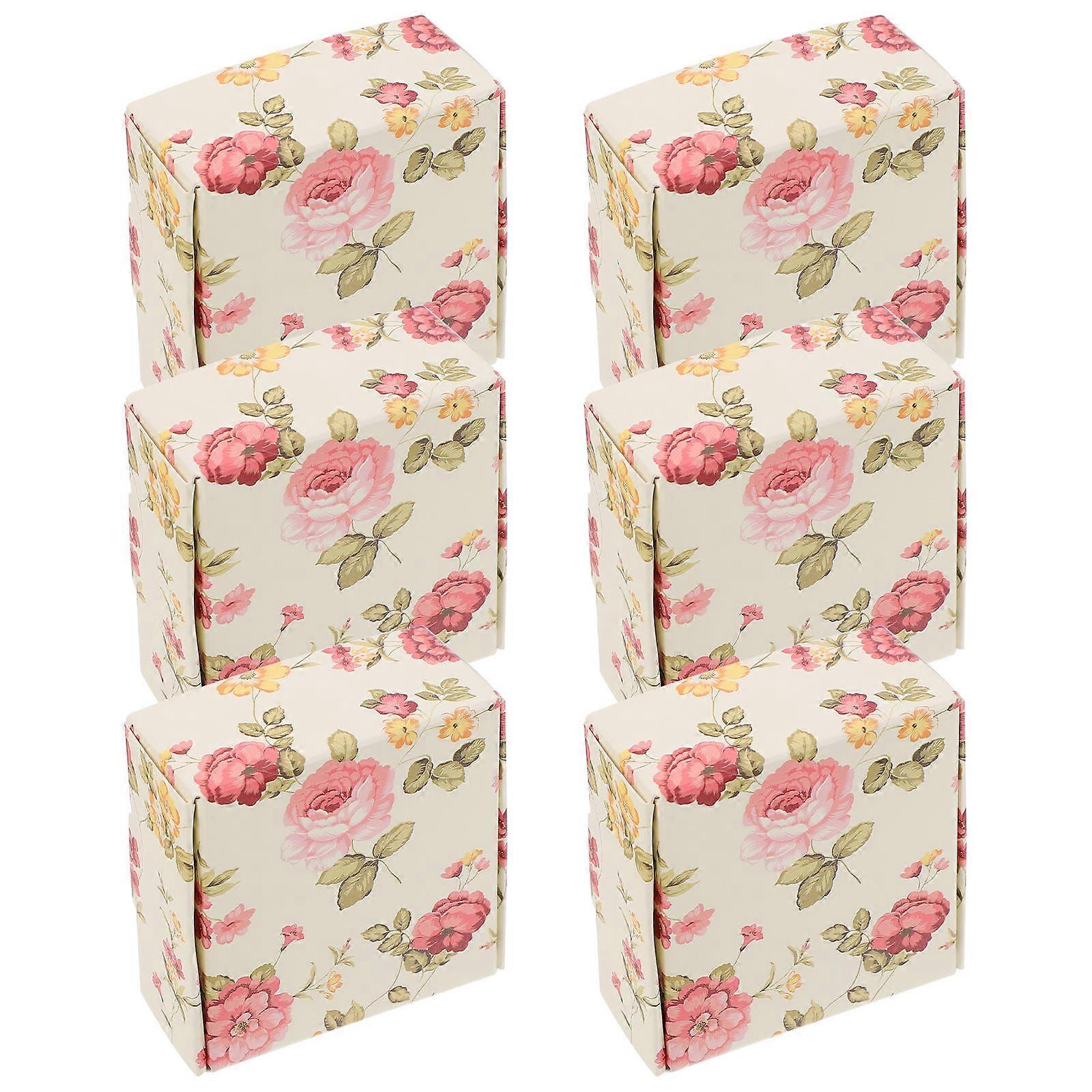 Kraft Soap Boxes Packaging For Gifts Simple Design Square Shape 20 Pcs