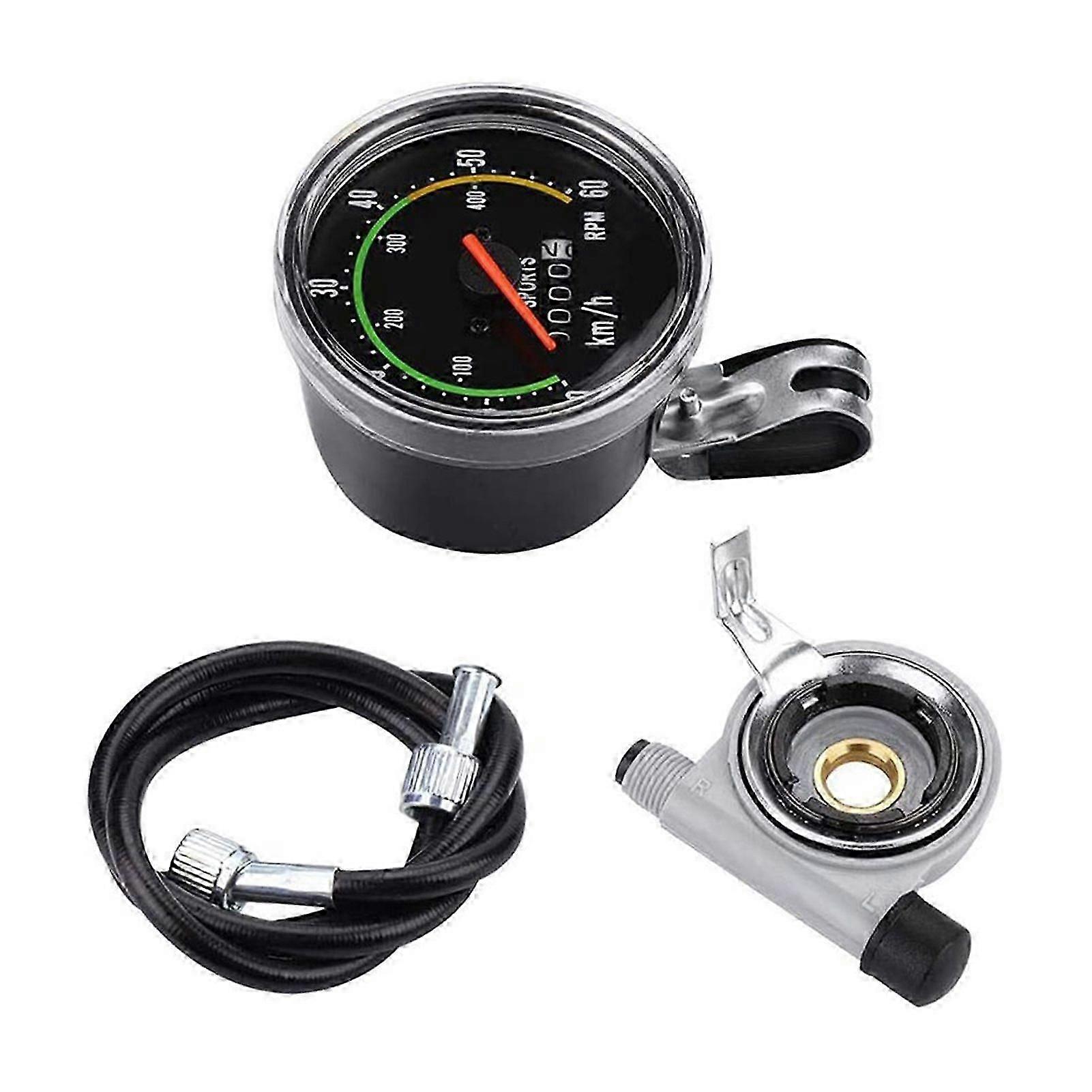 Mechanical Bike Speedometer Precise Mechanical Measurement Retro Style Analog Speedometer