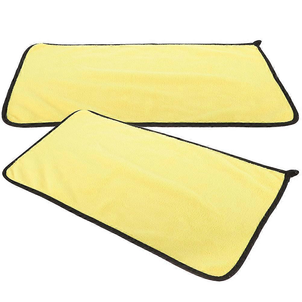 Multipurpose Cloths Reusable Cleaning Towel Maintenance Yellow 40.00X30.00X0.30CM Drying 2Pcs