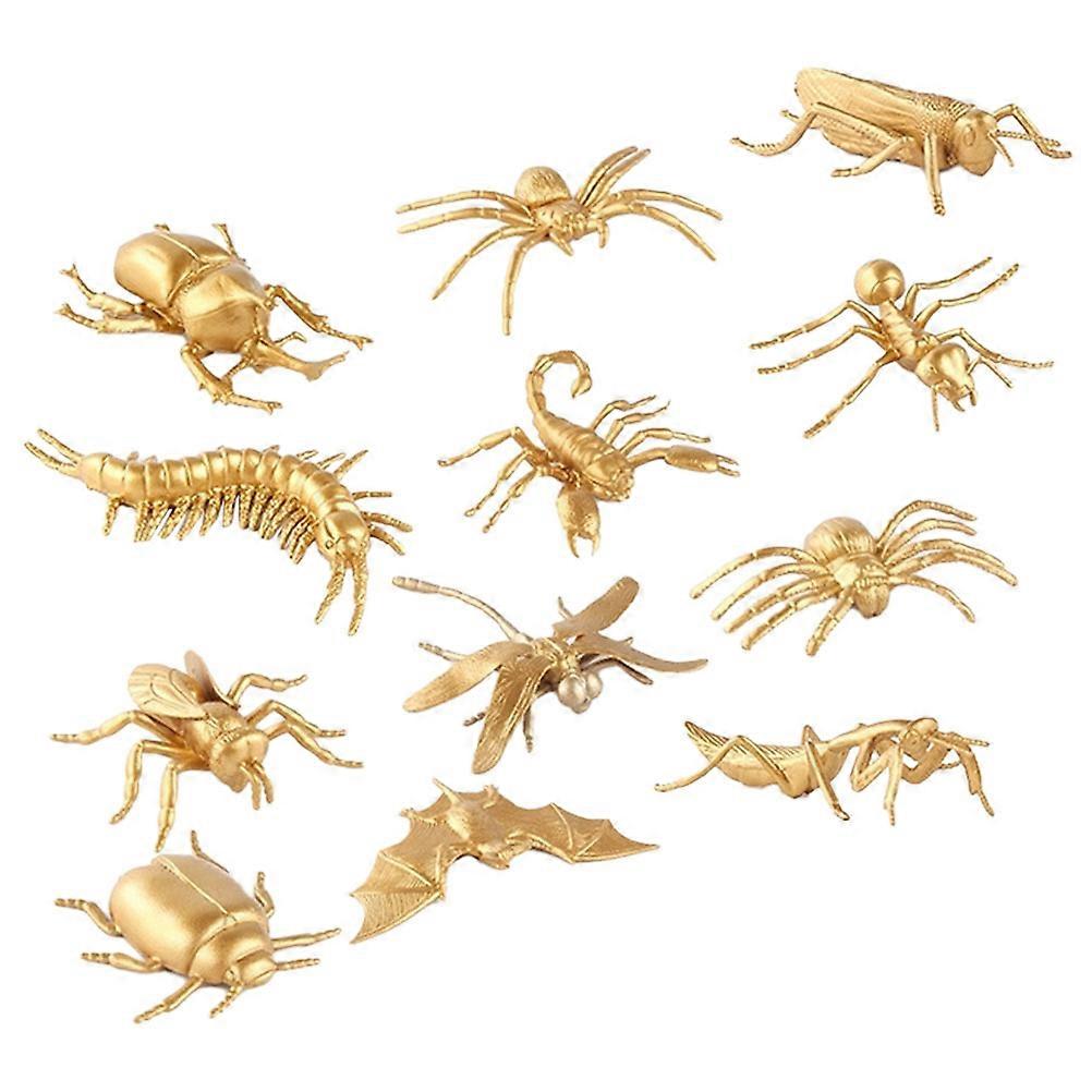12pcs Educational Insect Recognition Models Realistic Simulation Props for Learning and Play for Teachers