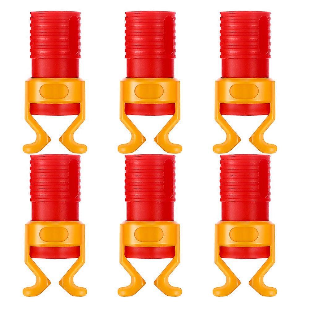 6pcs Universal Screw Gripper Attachment Woodworking Clamp Tool Plastic Sleeve for Secure Screw Holding