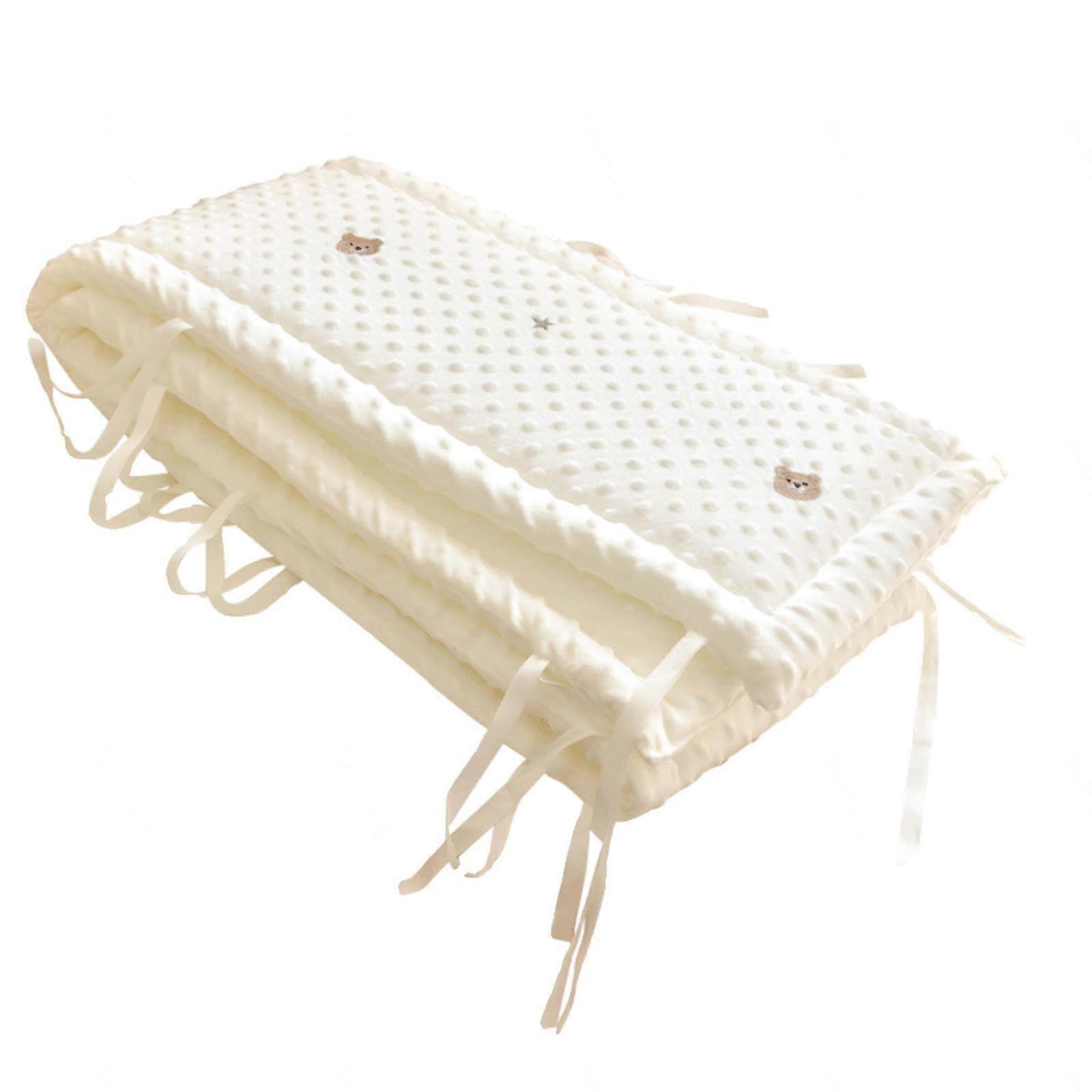 Edge Protection Soft, Breathable Protective Padding, Comprehensive Protection Bed Frame Liners for Room Decoration, 240x28cm