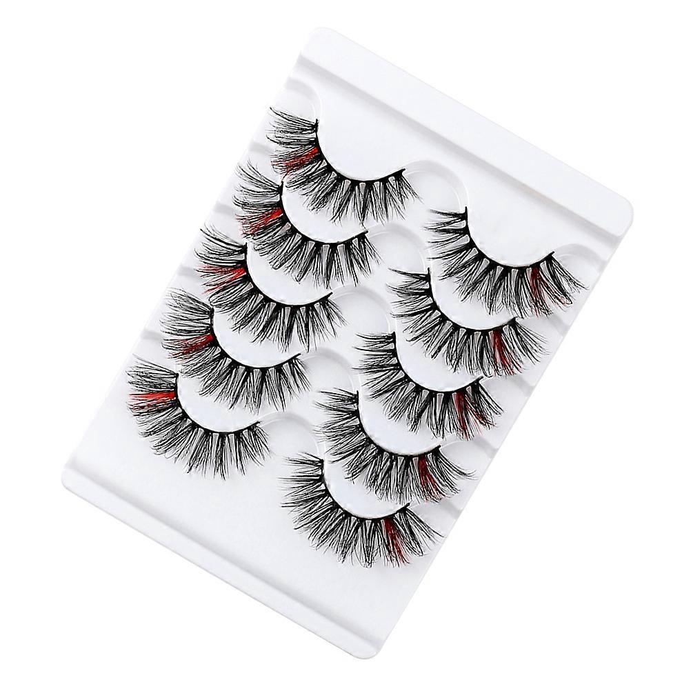 5 Pairs Dense Eyelashes False Eye Lashes Makeup False Eyelashes