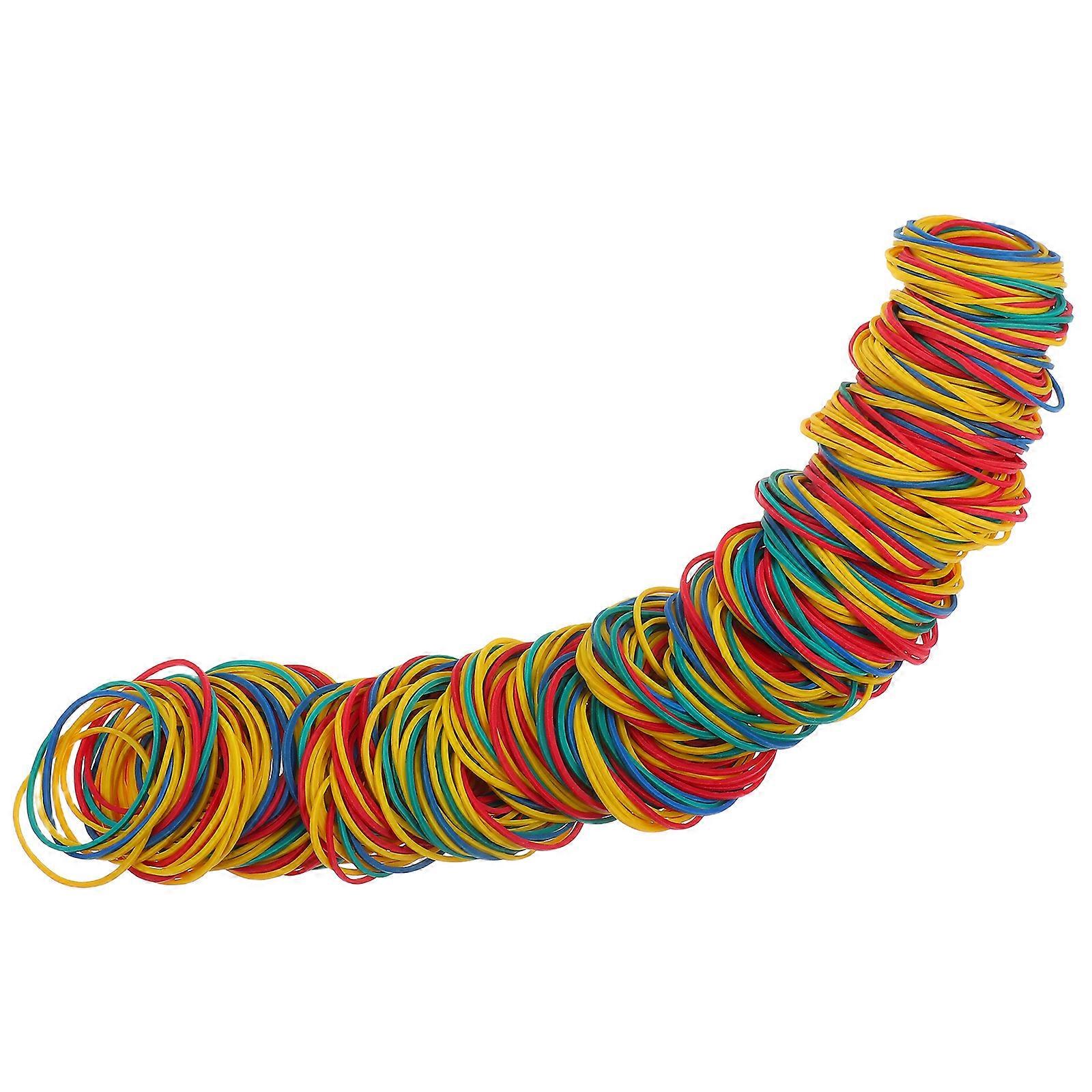 600pcs Colorful Rubber Bands for Crafting, Organizing, Home, Office & School Use – Stretchable & Versatile for Bundling and Securing Items