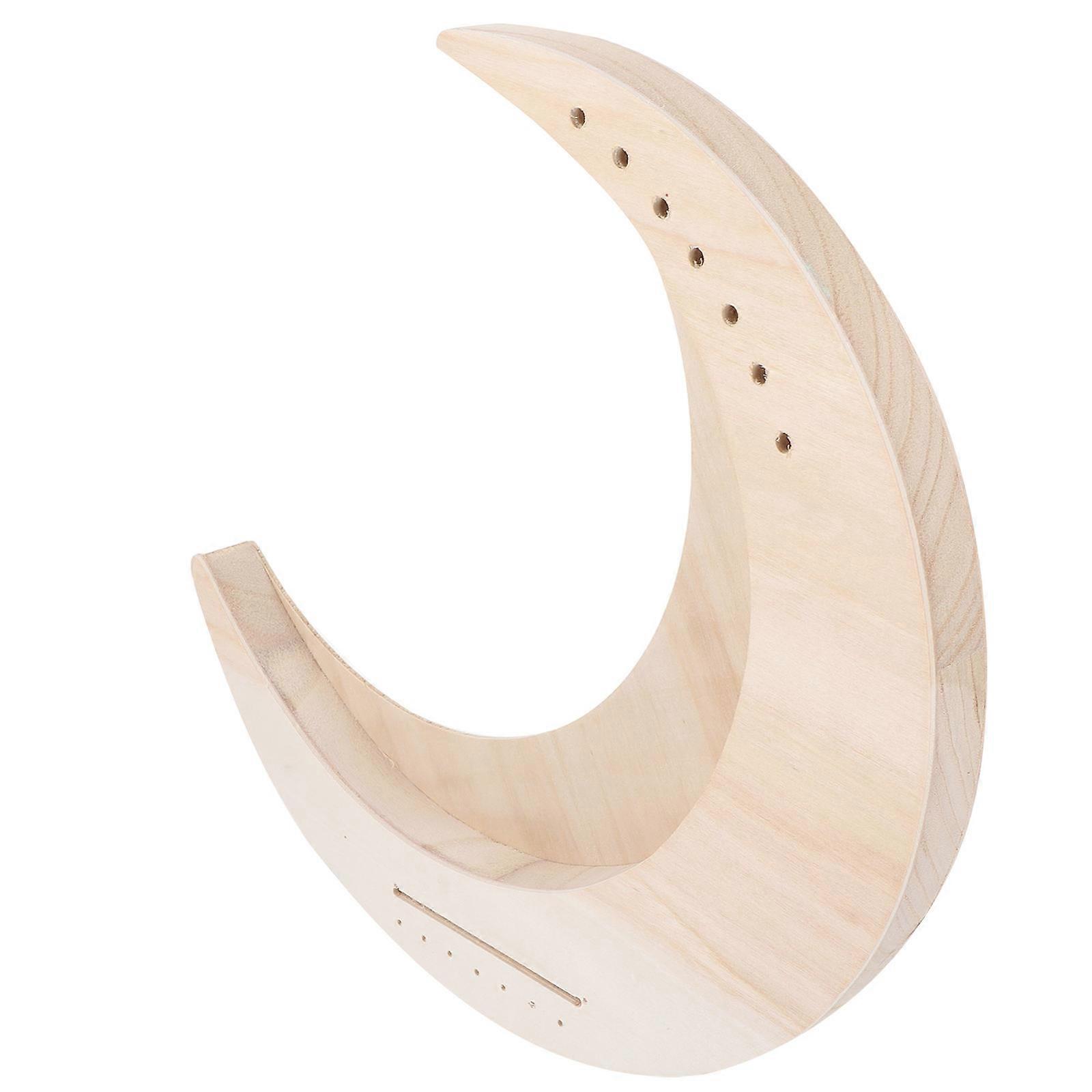 7 String Lyre Harp, Portable String Instrument for Beginners, Moon Shaped Design, DIY Assembly, Melodious Sound for Practice and Performance