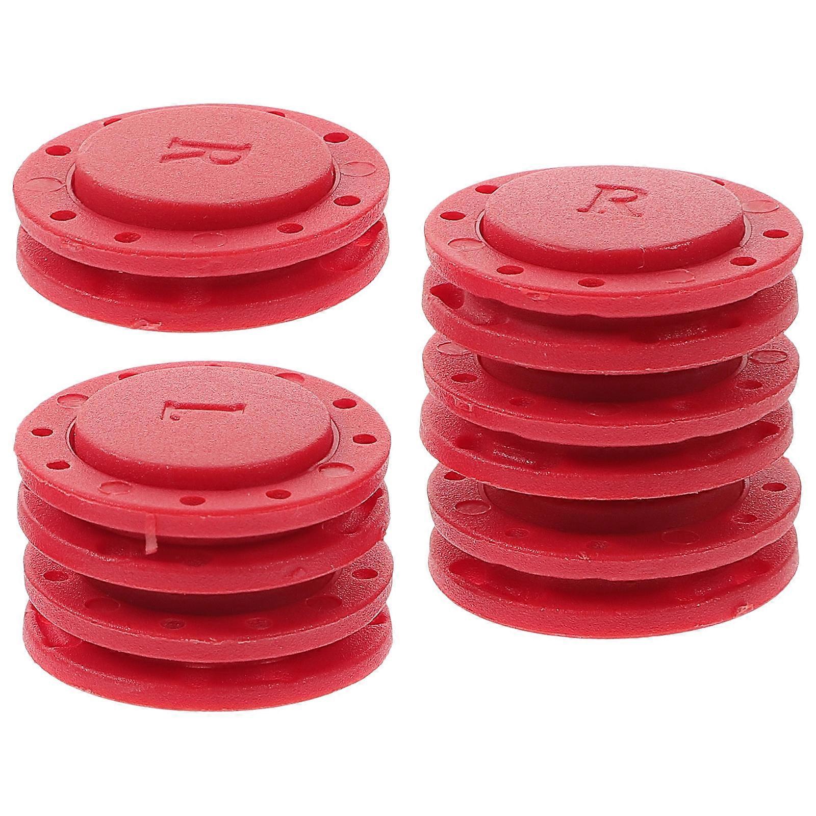 Sewing Snaps Magnetic Button Kit For Home Decoration Handmade Projects 6Pairs Red