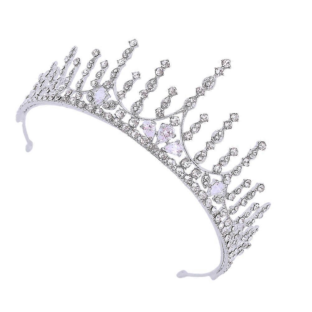 Here's a refined and engaging product description for your **Elegant Bride Crown Headdress**:
✨ **Elegant Bride Crown Headdress – Shiny Crystal