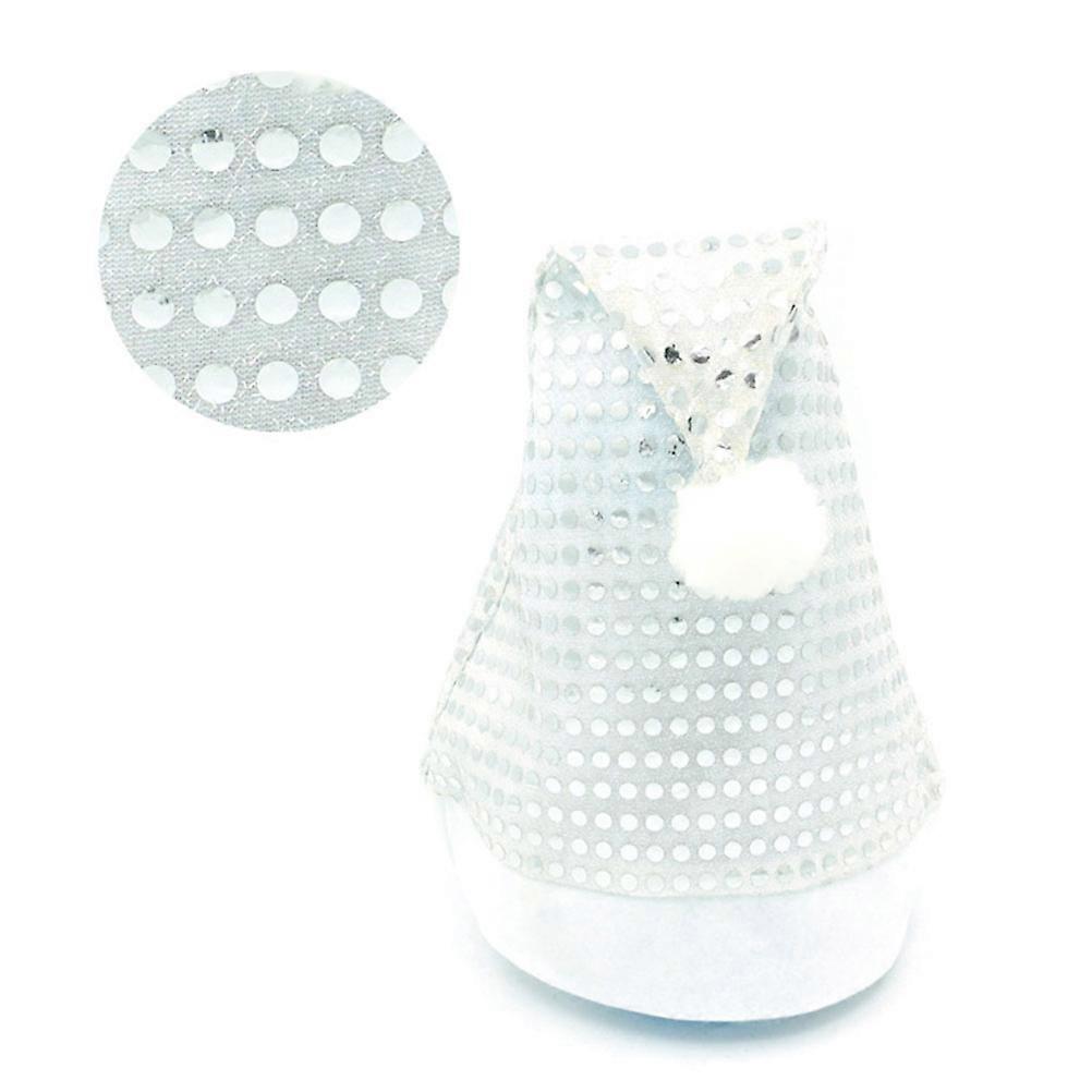 Christmas Party Hat Silver with Festive Sequins Decor for Party Use