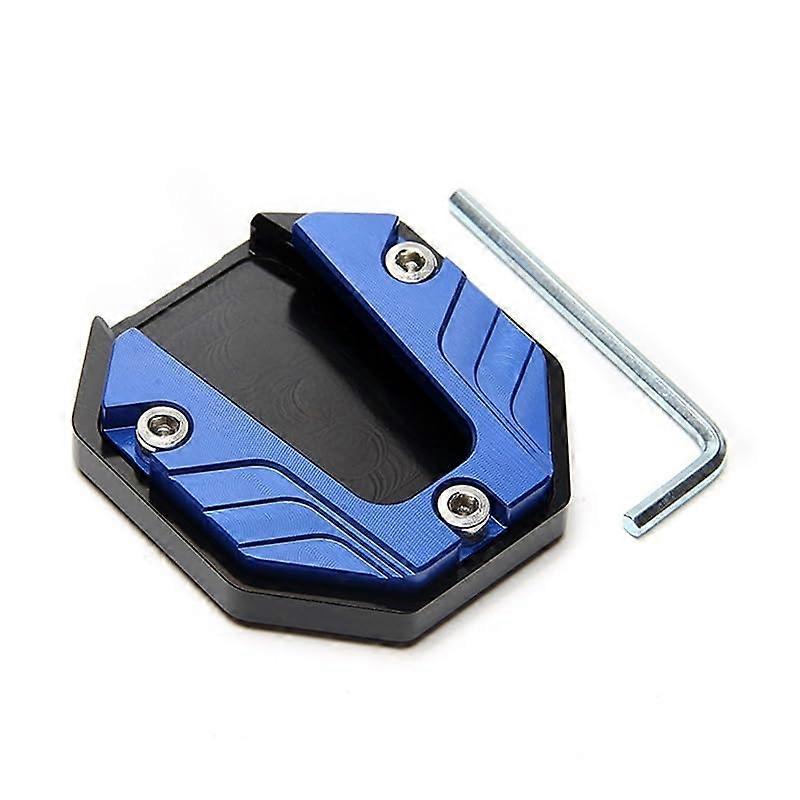 Seitenstaender Foot Pad For Motorcycle And Bicycle Side Stands Extender Plate Anti Skid Enlarged Base Blue