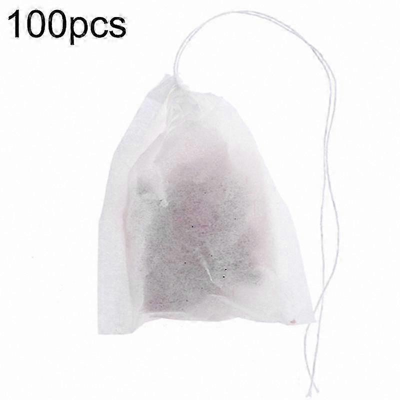 100 Count Tea Bag Infuser Filters with Drawstring for Loose Leaf Tea and Herbs