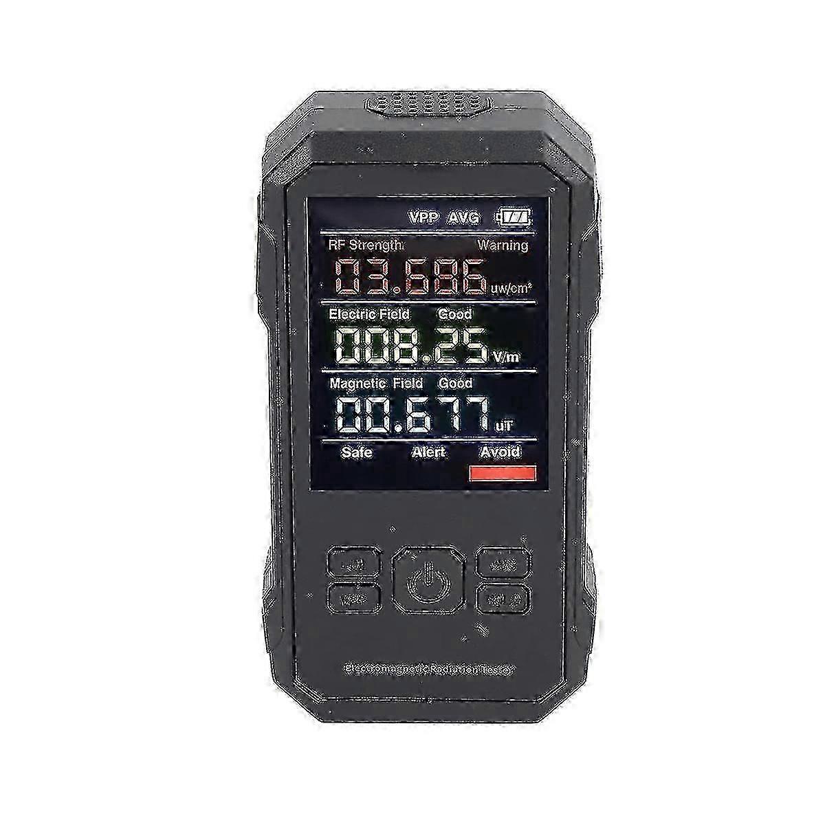 Emf Meter, Handheld Digital Lcd Emf Detector For Home Emf Inspections, Office, Outdoor And Ghosthunting (black)