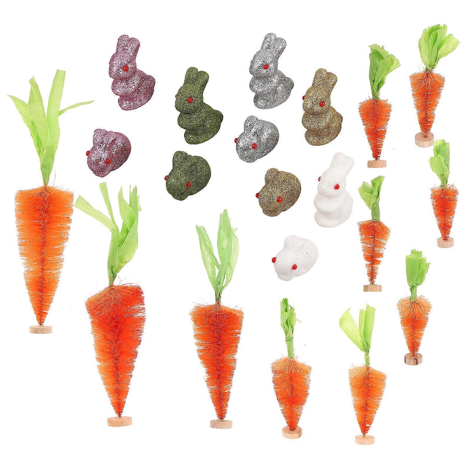 Paște Mini figurine Fermă Decor Stil rustic 10x8x2.4in 1Set