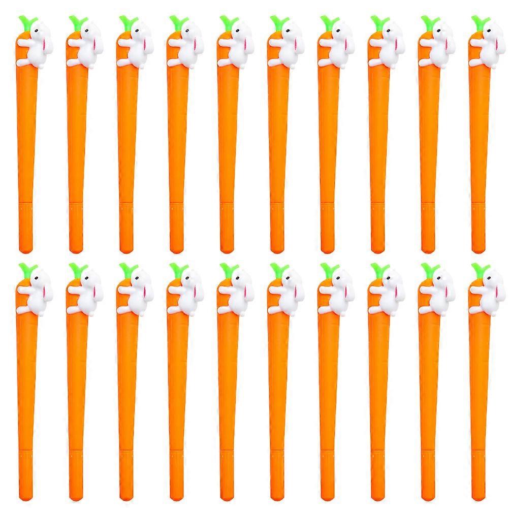 עטי ג'ל Kawaii 24 יחידות לכתיבה יומית עם צורת גזר חמודה אידיאלית לילדים