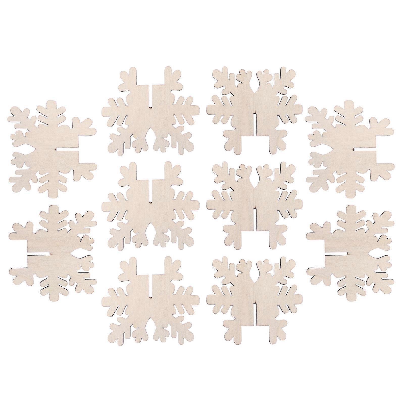 DIY Christmas Ornaments, Smooth Snowflake Chips, Suitable for Creative Projects