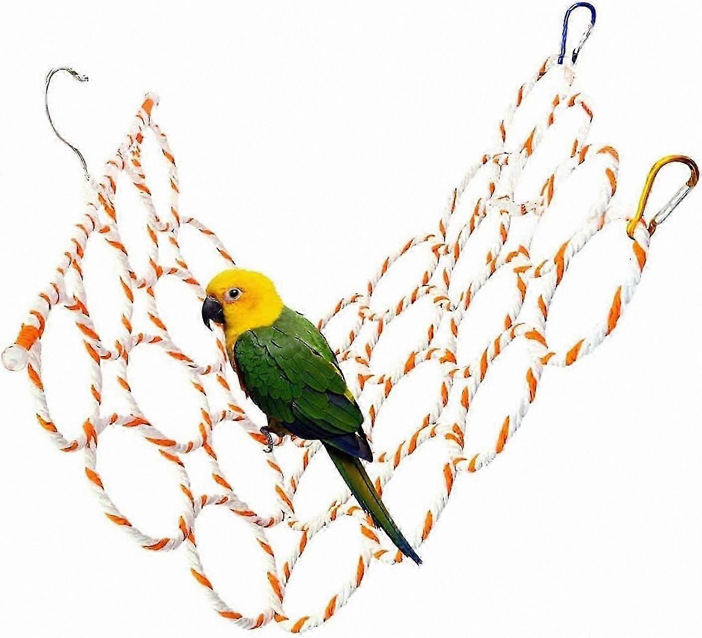 Bird Swing Stand with Hanging Ladders and Climbing Perches for Parrots, Budgies, and Parakeets (Assorted Colors)