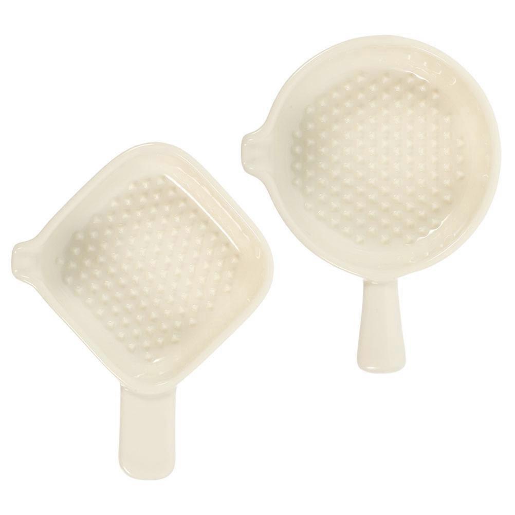 White Ceramic Sauce Dishes for Storage Use Perfect for Home Kitchen Parties and Outdoor Activities 2 Pieces