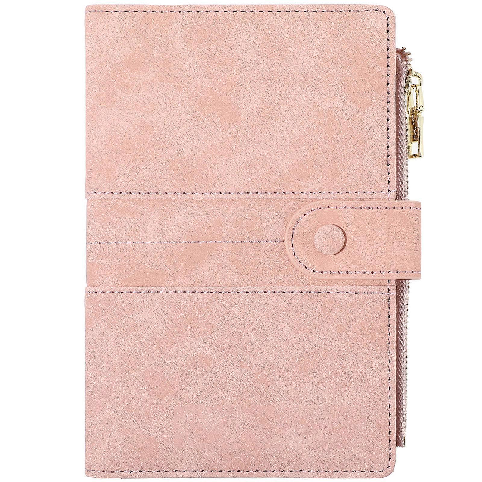 Durable PU Passport Holder with Security Protection for Travel Pink Multifunctional Wallet