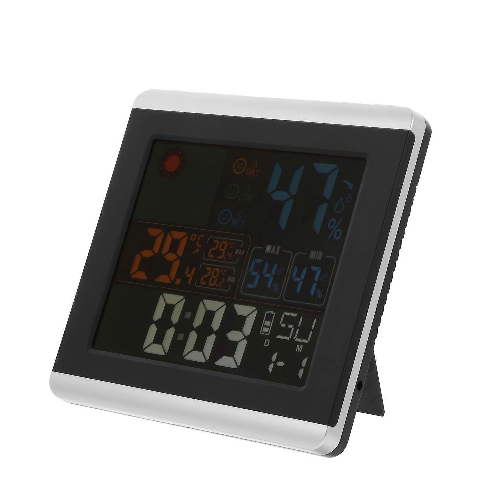 Temperature-Humidity Clock Multi-Function Alarm Clock for Home 1Pcs