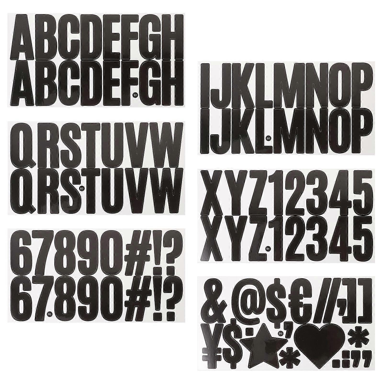 Self Adhesive Alphabet Letter Stickers for Bulletin Boards, Mailboxes & Crafts – Durable Vinyl Decals for Smooth Surfaces