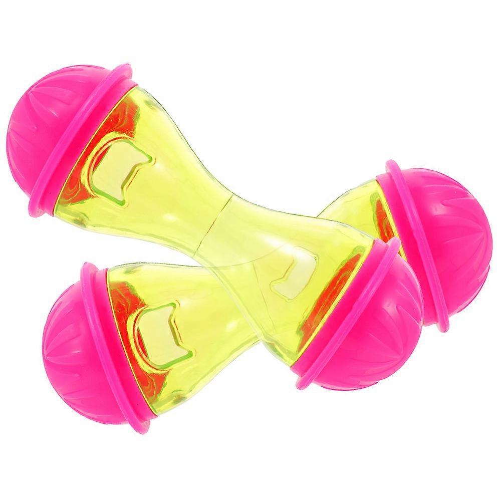 Rosy Dog Feeder with Bone Shape Made of ABS for Drinking Water Easy to Use and Fill 2pcs