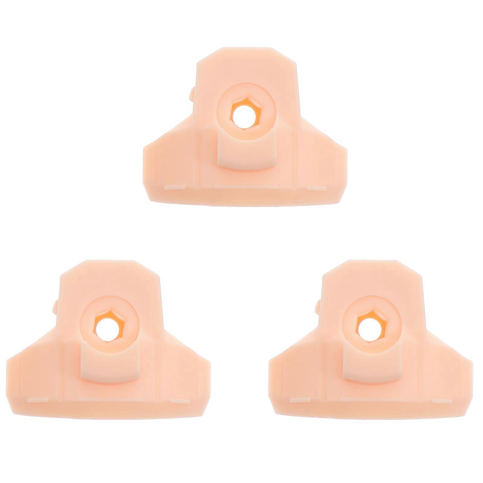 White Plastic Doll Face Support for DIY Crafting Supplies 3pcs