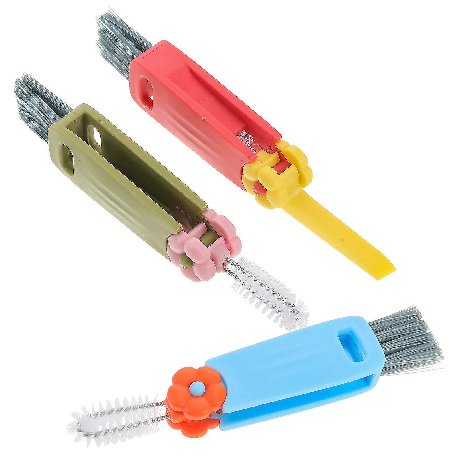 3pcs Lightweight Cleaning Brush Set for Tight Spaces   Efficient Bottle Cap, Cup Lid & Container Gap Cleaning Tool