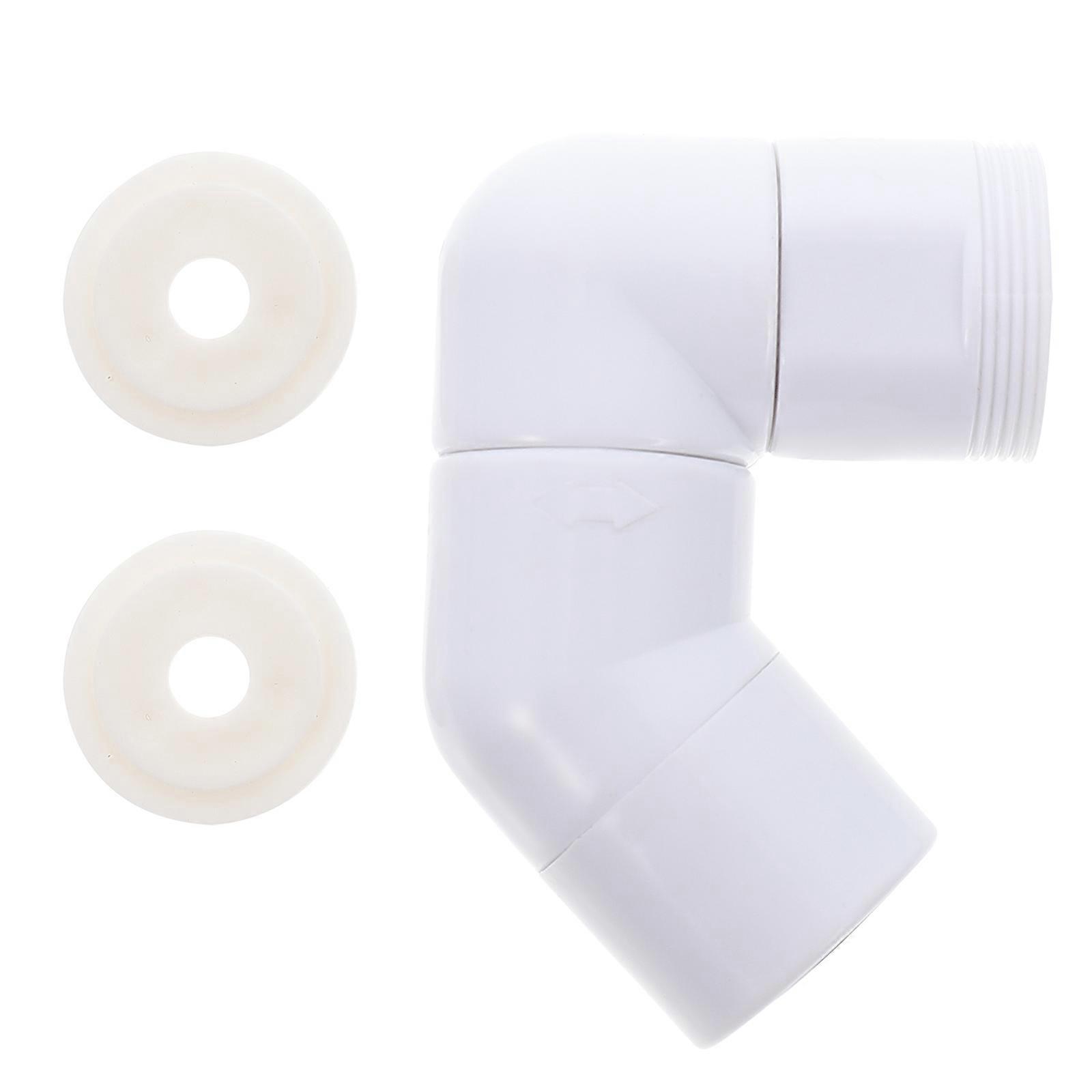 White Faucet Extender for Basin Durable ABS Splashproof Tap Extender Universal ° Rotation