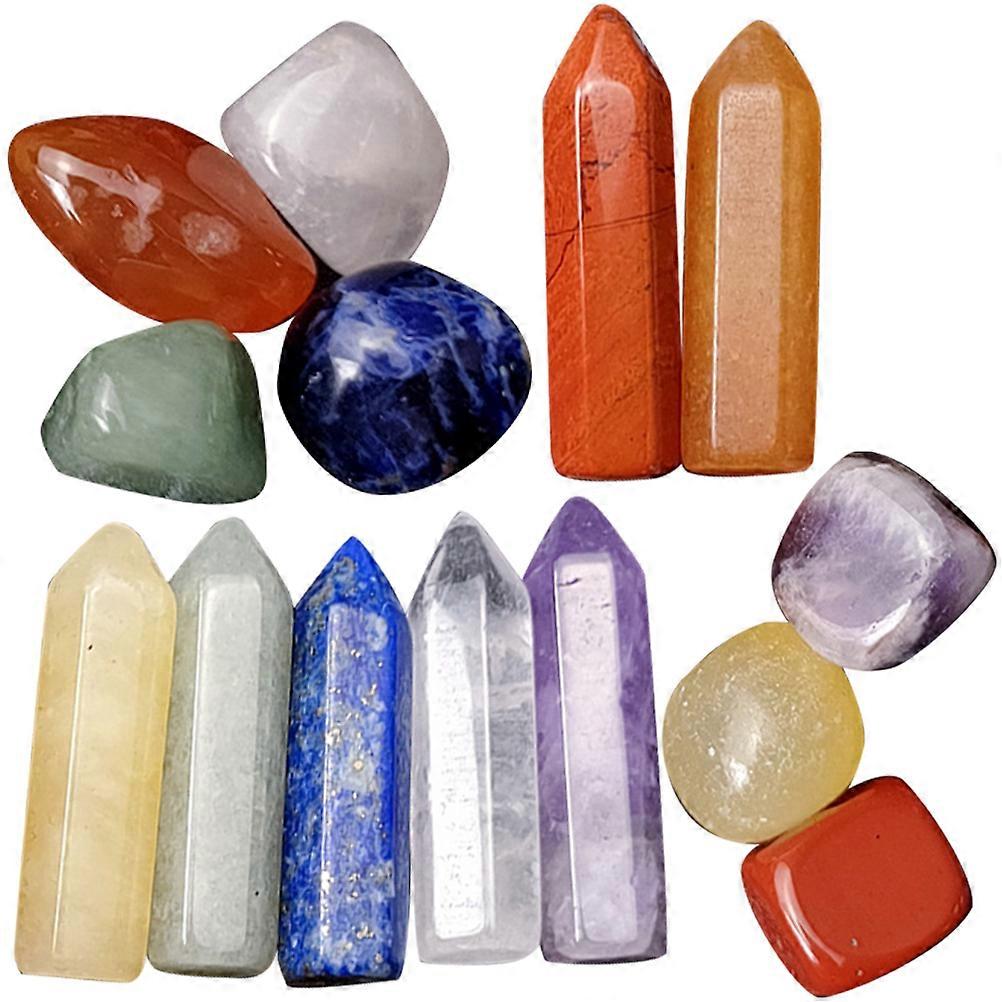 Natural Crystal Stones Desktop Ornament Energy Amplification Spirituality 8X5Cm 1Set