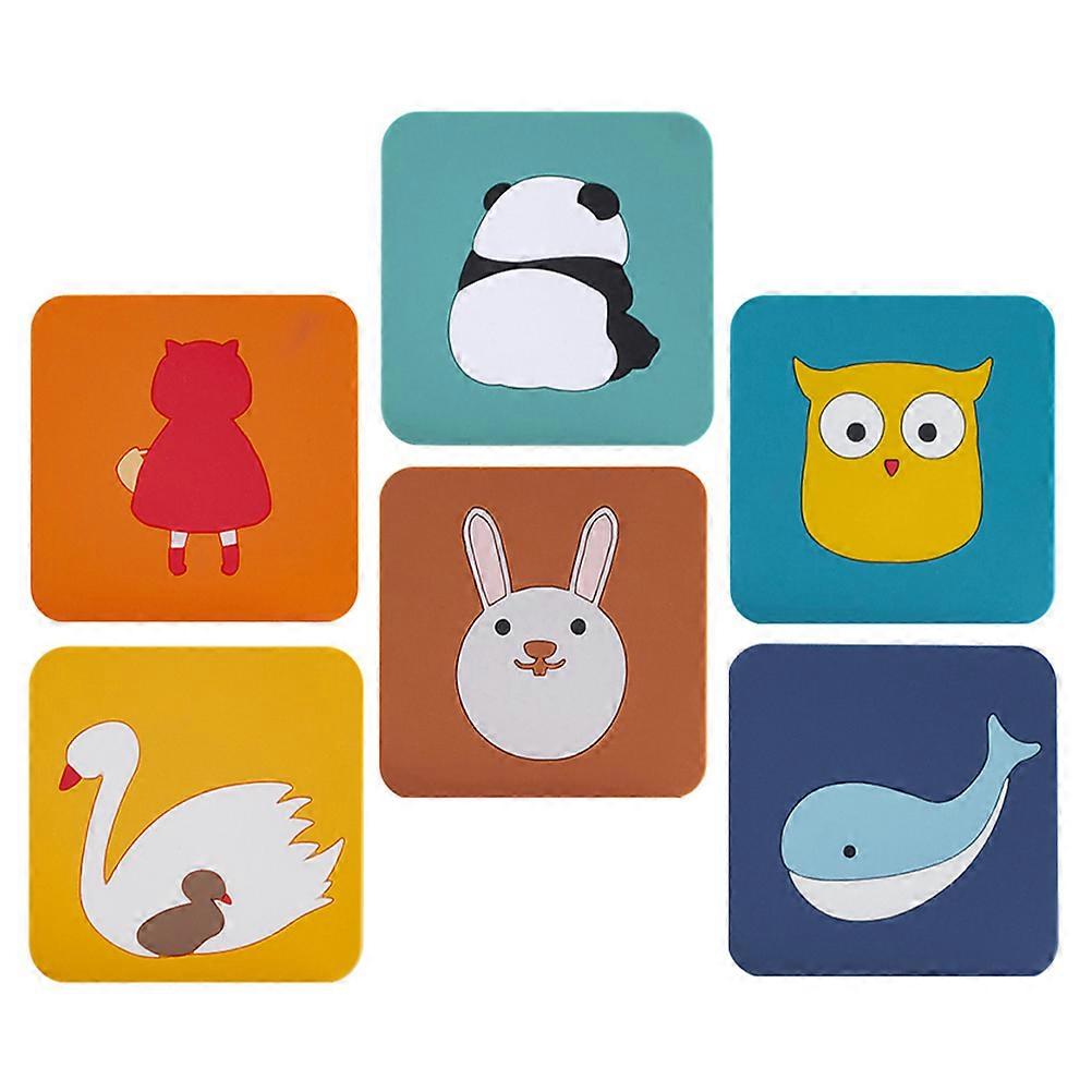 Heat Insulation Placemats 6Pcs Panda Design Home Decor Kitchen Tableware Scratch Resistance