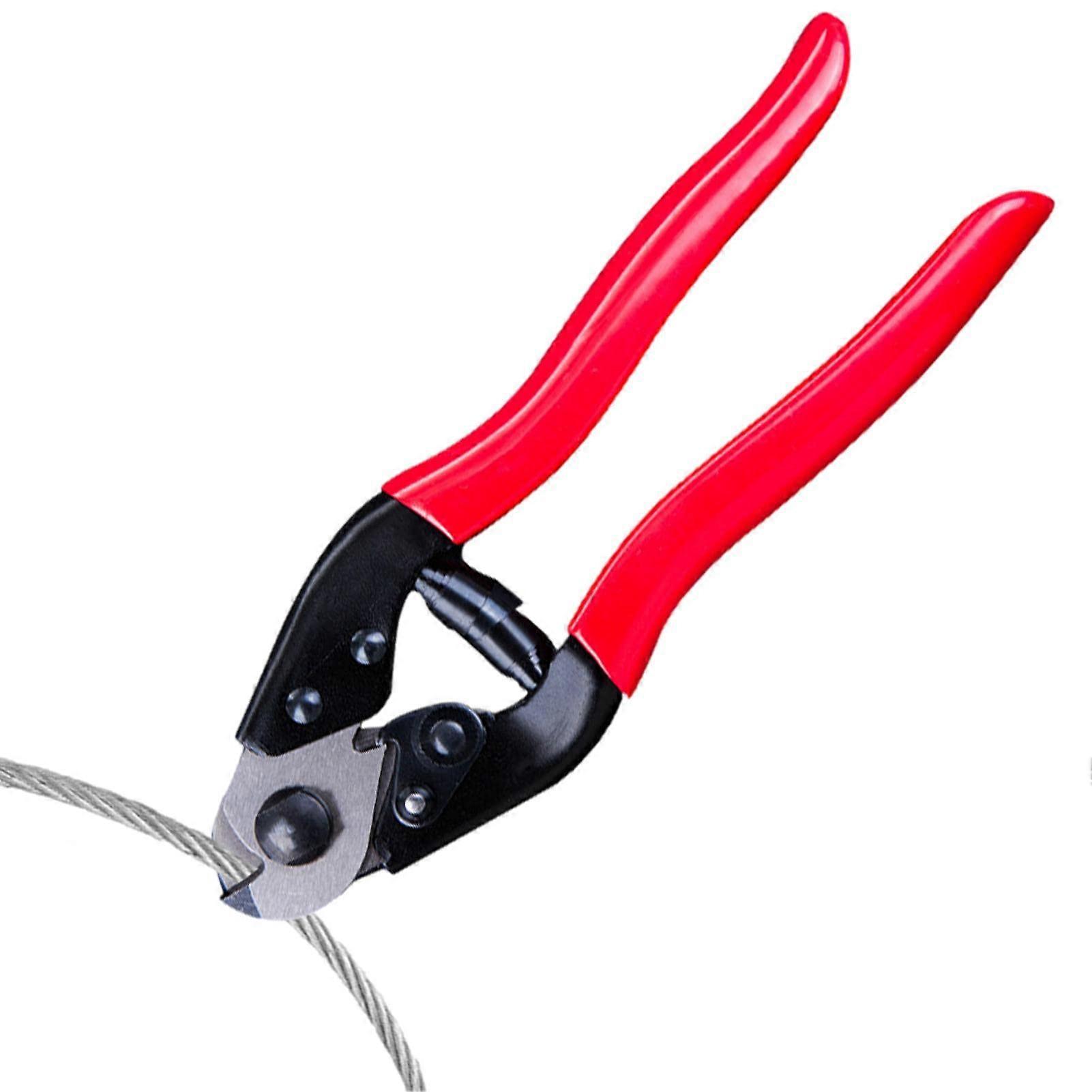 Wire Shears, Wire Rope Cable Cutter, Cable Cutter, Heavy Duty Wire Rope Cutter for DIY Projects, Railing, Decking, Wire Seals and Bicycle Cables Red