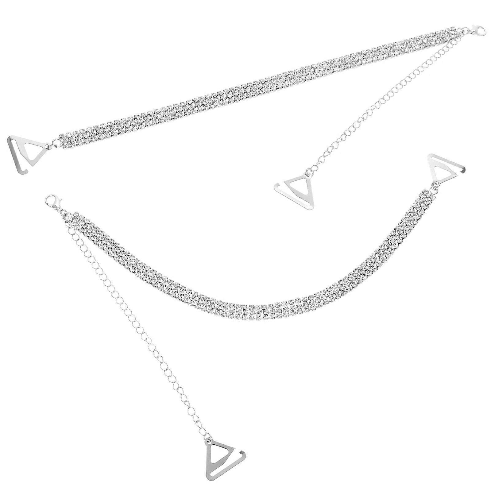 1 ζευγάρι ιμάντες rhinestone σουτιέν ιμάντες γυναικών εσώρουχα αξεσουάρ ώμου λουράκια