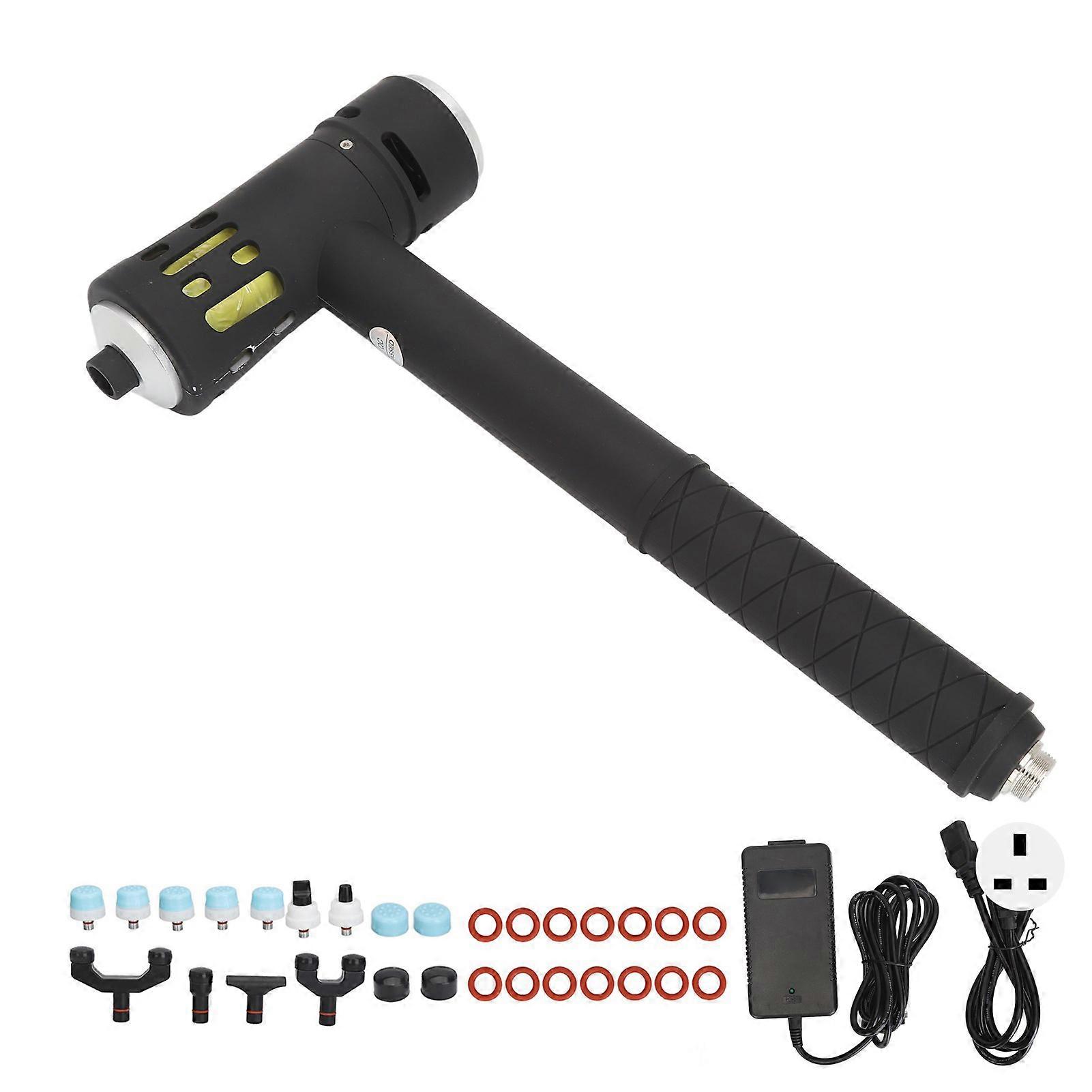 3 I 1 Shockwave Behandling Maskine Masserende Ultralyd Instrument Sort