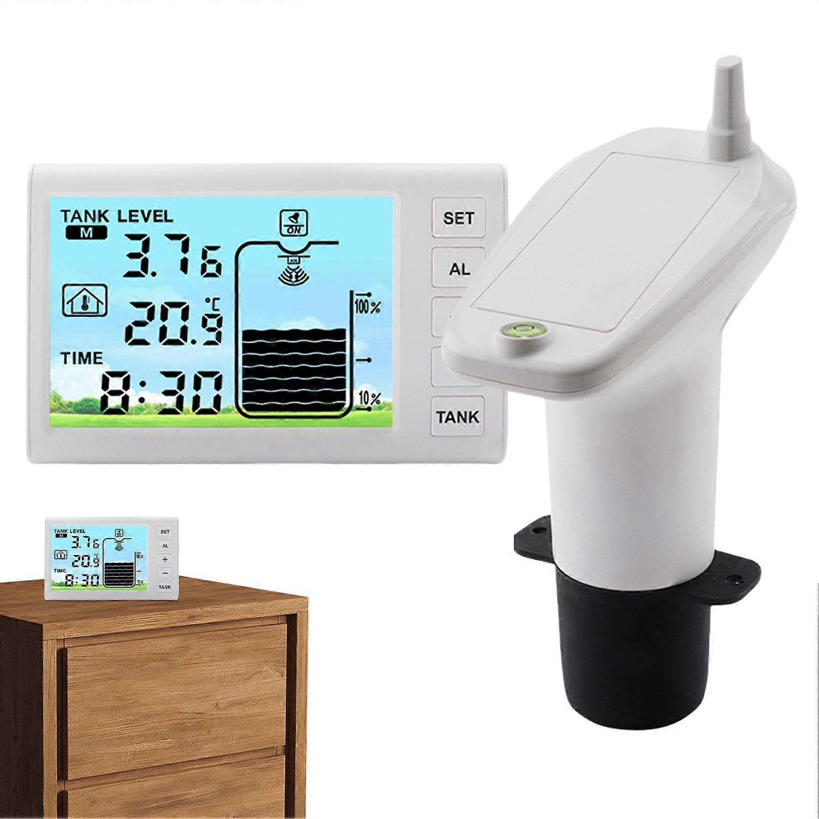 Depth Sensor with Digital Display, Water Meter, Multifunctional Liquid Sensors, Temperature Display Design, Accurate Measurements, Depth: