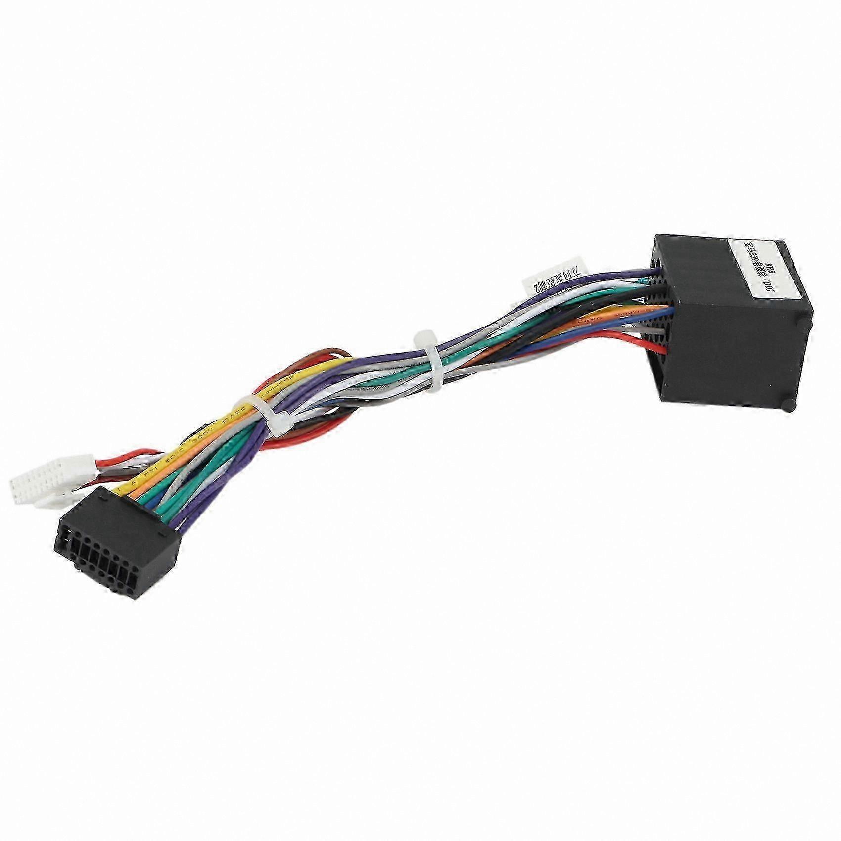16-Pin Power Wiring Harness Adapter for Car Stereo Systems - Compatible with Multiple Models