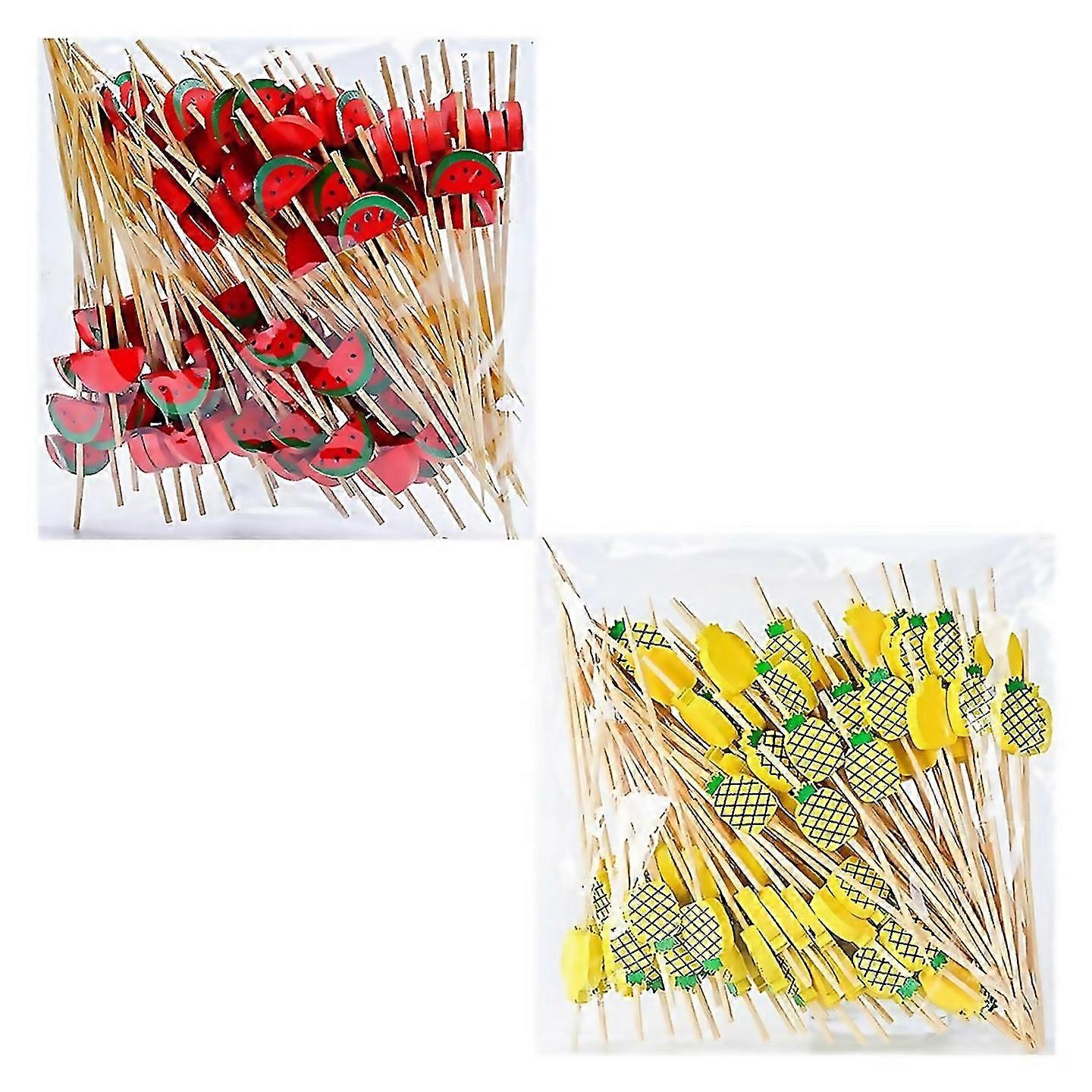 For Bamboo Picks Fruit Forks Artistic Toothpicks Cocktail Picks